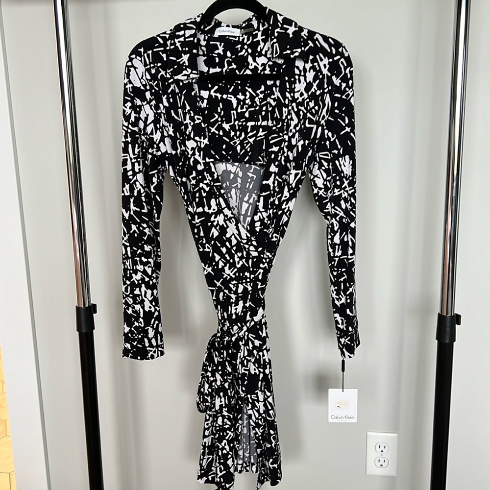 Calvin Klein wrap dress